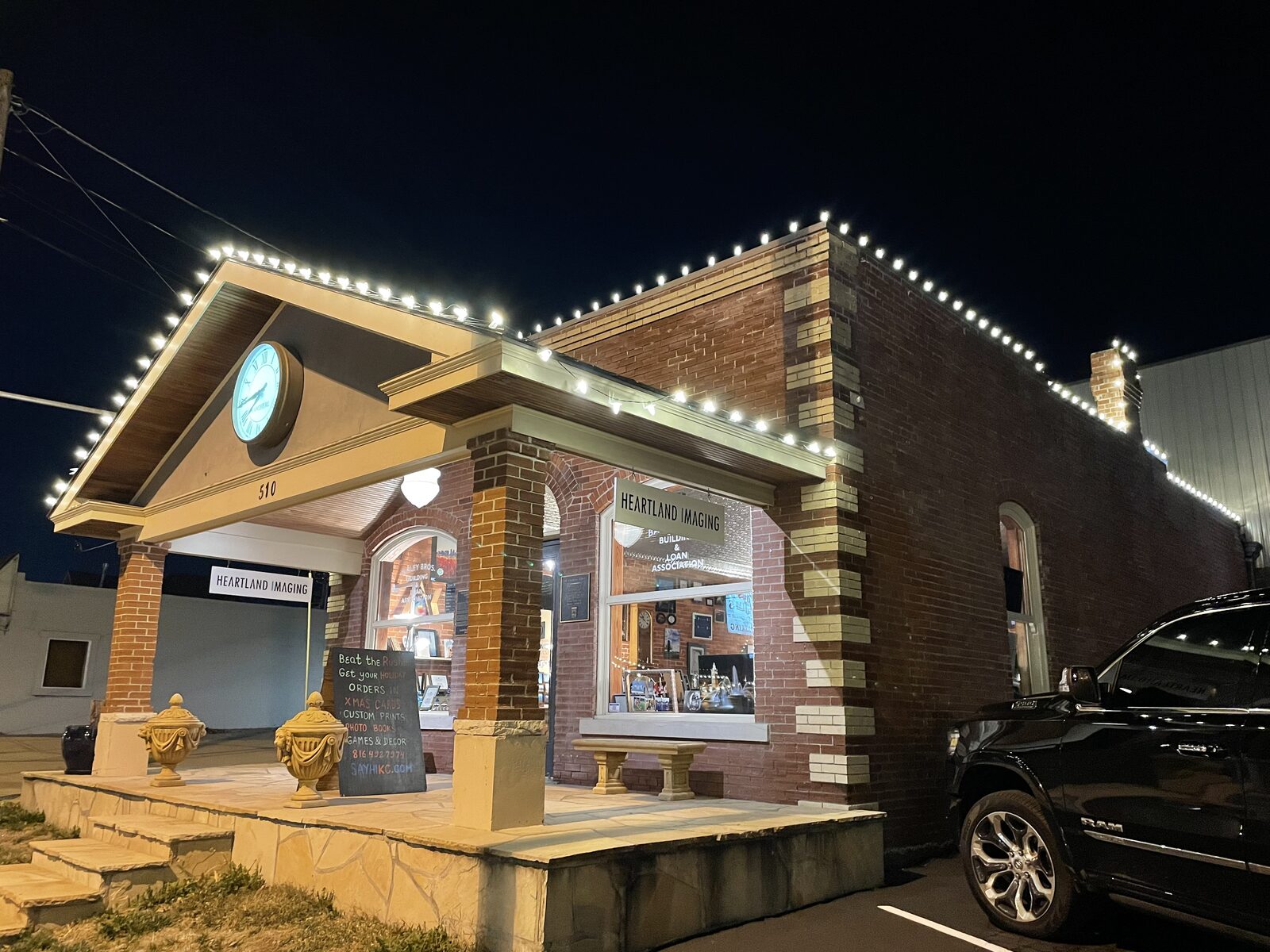 Christmas light installation on home — Reign Enterprises Kansas City portfolio